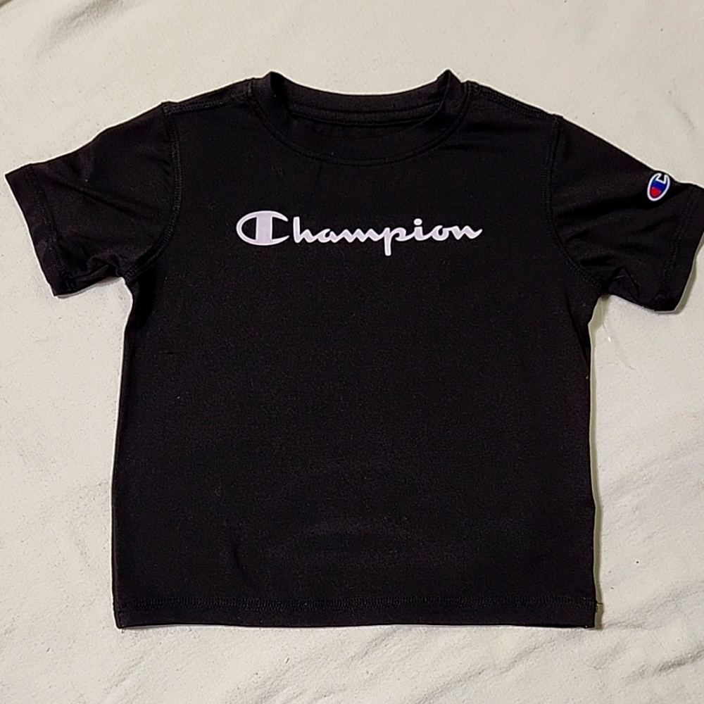 Champion 12-18mo boys black stretch t shirt